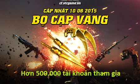 Update Bọ Cạp Vàng, Đột Kích thu hút nửa triệu tài khoản chơi