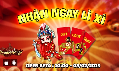 Mộng Đế Vương tặng 500 Gift Code nhân dịp Open Beta