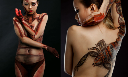 Nữ game thủ tự làm bộ ảnh body painting để dự thi sắc đẹp