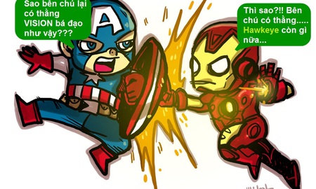 Màn cãi vã hài hước giữa Captain America và Iron Man về Civil War sắp tới