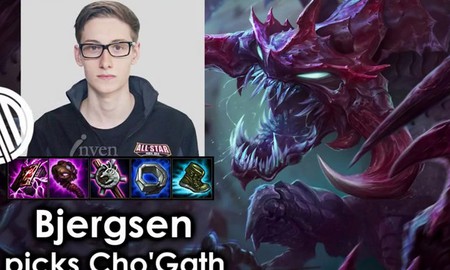 Liên Minh Huyền Thoại: Bjergsen cầm Cho’Gath cắn nát đường giữa