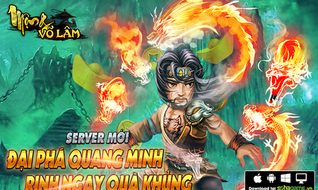 Mộng Võ Lâm ra mắt máy chủ Địa Hổ, tặng Gift Code giá trị