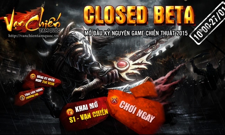 Game mới Vạn Chiến Tam Quốc mở cửa tại Việt Nam ngày 27/1