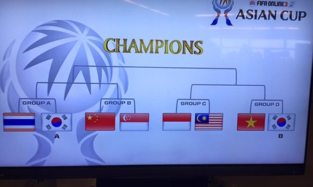 FIFA Online 3 Asian Cup 2015: Việt Nam đối đầu hạt giống số 1 Hàn Quốc