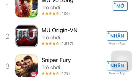 Chưa ra mắt, MU Vô Song đã “tốc biến” lên Top 1 Apple Store, Google Play