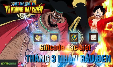 SohaGame tặng Gift Code Tứ Hoàng Đại Chiến trị giá 500.000 VND