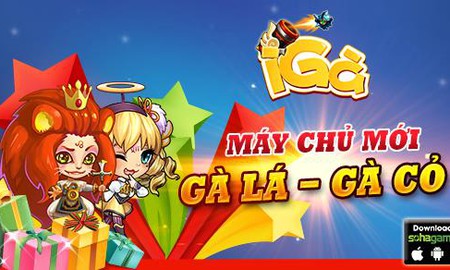 Ra mắt máy chủ Gà Lá, Gà Cỏ, iGà tặng Giftcode giá trị