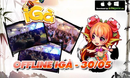 Bất chấp nắng nóng, game thủ Hà Nội hào hứng cùng Offline iGà