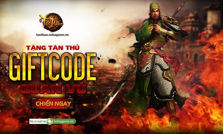 SohaGame tặng ngay 500 Giftcode Tào Tháo nhân dịp ra mắt
