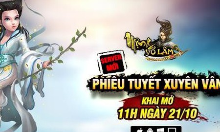 Mộng Võ Lâm khai mở server mới, tặng Giftcode giá trị