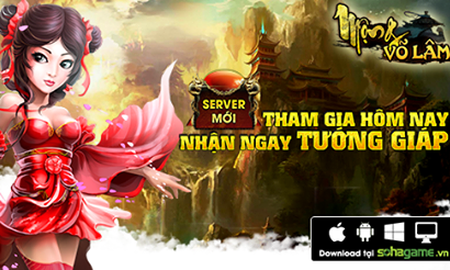 Mộng Võ Lâm ra mắt máy chủ mới Ngân Giang, tặng Gift Code giá trị