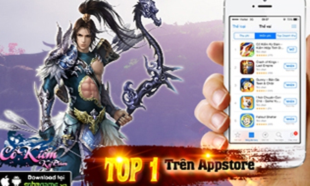 Game kiếm hiệp tình duyên Cổ Kiếm Kỳ Đàm lên top 1 AppStore