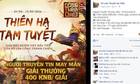 Khởi động giải đấu Xuyên Việt đầu tiên cho game thủ VLTK Công Thành Chiến