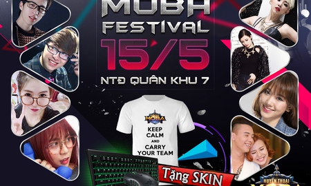 Đi xem Đông Nhi hát, bạn gái QTV rap, Misthy thi đấu và Viruss làm caster tại MOBA Festival