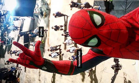 Phim trường bị lộ diện trong ảnh tự sướng của Spider-Man Tom Holland