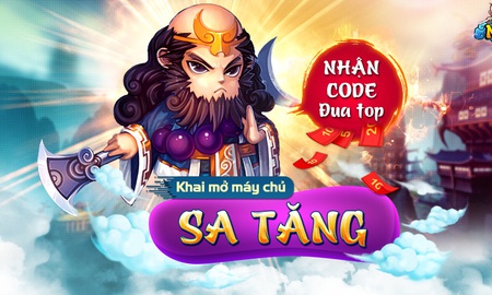 Sa Tăng gia nhập hội 4 thầy trò đi thỉnh kinh, tặng GiftCode giá trị
