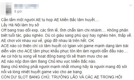 Game chưa ra mắt game thủ Việt đã hô hào lập bang và cái kết bất ngờ