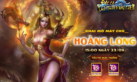 Ra mắt Hoàng Long, Độc Cô Phi Thiên Ngự Kiếm tặng 500 GiftCode “nóng bỏng tay”