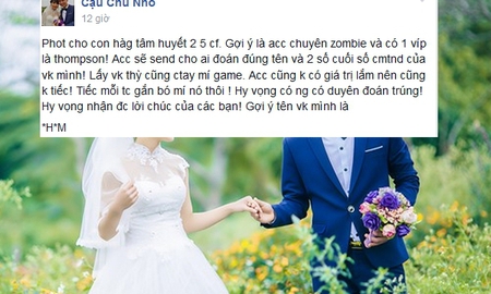 Chia tay game để lấy vợ, anh chàng này có cách kỷ niệm không thể hài hước hơn