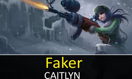 Liên Minh Huyền Thoại: Caitlyn cực ấn tượng trong tay Faker đi mid