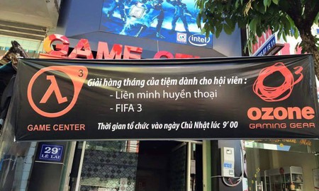 Chết cười quán net tại Việt Nam đưa logo Half-Life 3 lên poster giải đấu Liên Minh Huyền Thoại