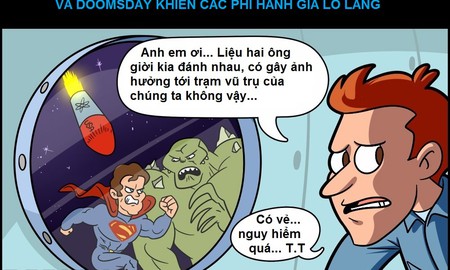 Truyện tranh hài - Các nhân vật Batman V Superman gây thiệt hại như thế nào trong phim