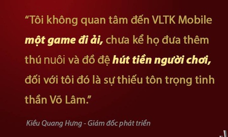 Giám đốc phát triển game tại VTC Mobile mạnh miệng chê bai game của VNG