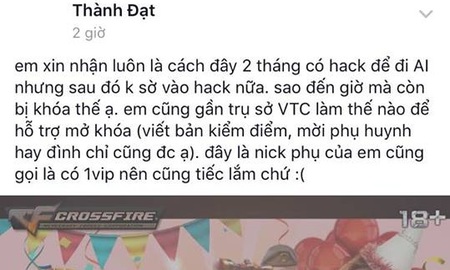 Bi hài thanh niên Việt Nam xin được đưa bố mẹ lên trụ sở VTC để mở khóa nick