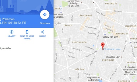 Google Maps thêm đánh dấu vị trí bạn từng bắt được Pokemon trong trang Your Timeline