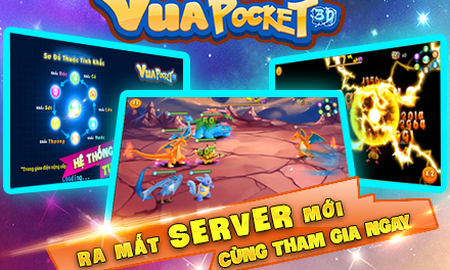 Ra mắt server mới, Vua Pocket 3D tặng ngay Gift Code Magikarp