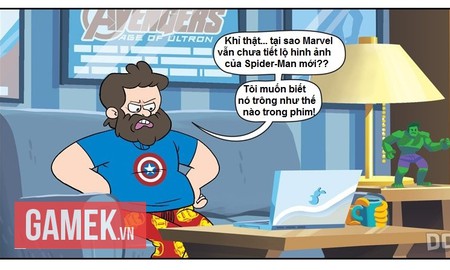 Truyện tranh hài - Khi nào Marvel mới tiết lộ hình ảnh về Spider-Man mới?