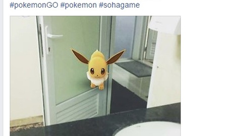 Một thanh niên Việt Nam đã bắt được Pokemon nhờ lao vào nhà vệ sinh nữ