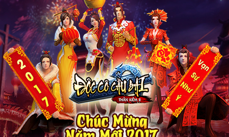 Đón chào năm mới 2017, Độc Cô Cầu Bại tặng free VIP 7 và GiftCode giá trị