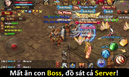 Cay cú vì hụt ăn Boss Hoàng Kim, đại gia tuyên bố sẽ đồ sát cả server để "phục hận"