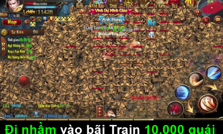 Game thủ cầu cứu cả server vì cày võ lâm, vào nhầm động train 10.000 con quái