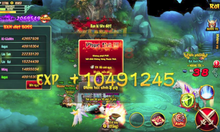 Game thủ "sung sướng vật vã" khi săn Boss Hoàng Kim được 10 triệu Exp