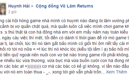 Hài hước chuyện game thủ đại gia họp nhau tìm kế... trốn vợ cày Game