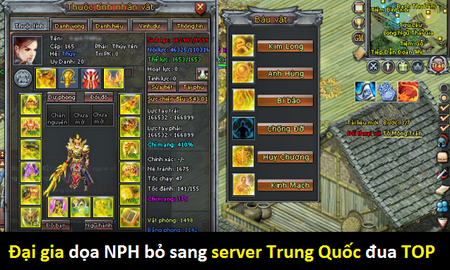 Game chậm ra mắt, đại gia dọa NPH sẽ bỏ sang server Trung Quốc đua Top