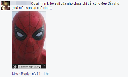 Fan nói gì về diện mạo Spider-Man mới trong Captain America: Civil War
