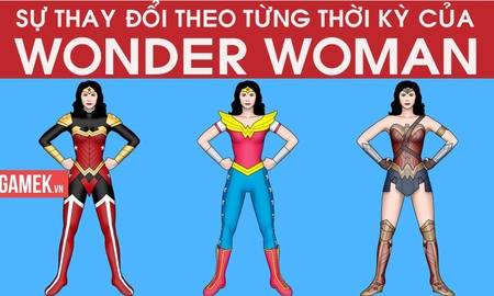 [Infographic] Trang phục của Wonder Woman bị "sexy hóa" như thế nào trong lịch sử