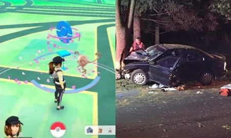 Mải chơi Pokemon GO khi lái xe, người đàn ông 28 tuổi gặp tai nạn nghiêm trọng