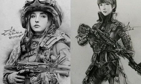 Không chỉ bắn súng giỏi, game thủ Đột Kích còn biết 'vẽ tranh'