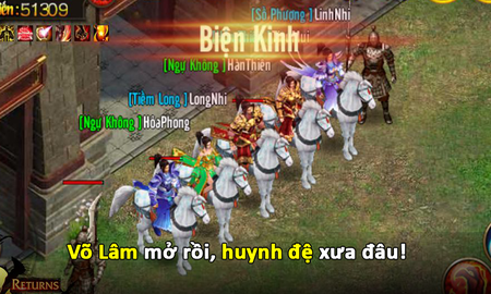 Võ Lâm Returns ra mắt trên iOS, Android & PC, 5 phút tặng quà 1 lần