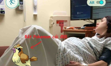 Bó tay với thanh niên vợ đẻ đến nơi vẫn mải chơi... Pokemon GO