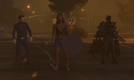 Cười đau bụng với Batman V Superman phiên bản game GTA V