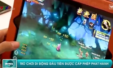 Lần đầu tiên sự kiện ra mắt game online được lên sóng thời sự VTV