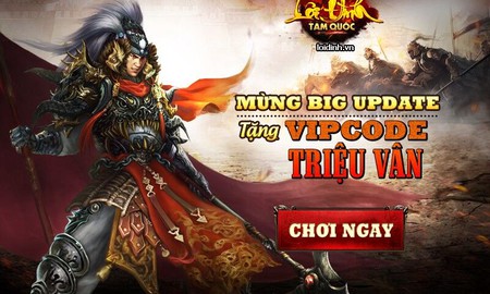 Tặng 1000 Gift Code Lôi Đình Tam Quốc nhân dịp Big Update