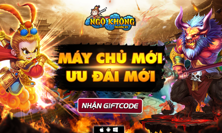 Ngộ Không Truyền Kỳ tặng game thủ GiftCode đặc biệt duy nhất trong tháng 6