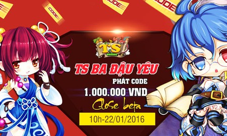 Tặng 300 Gift Code TS Ba Đậu Yêu nhân dịp mở cửa tại Việt Nam