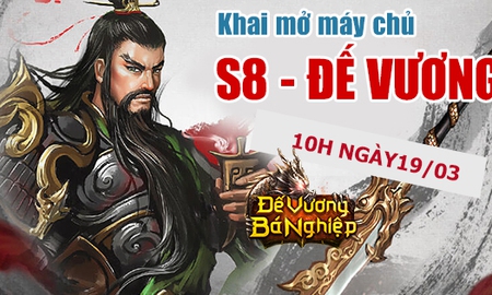 Tặng 500 Gift Code Đế Vương Bá Nghiệp mừng server S8